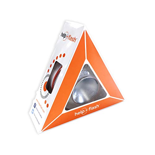 Help Flash - Luz de emergencia autónoma - Señal V16 de preseñalización de peligro homologada, autorizada por la DGT