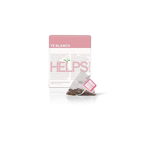 HELPS INFUSIONES - Té Blanco Agujas De Plata En Pirámides. El Té Más Apreciado Del Mundo. Caja De 10 Pirámides.