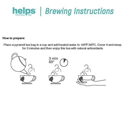 HELPS INFUSIONES - Té Blanco Agujas De Plata En Pirámides. El Té Más Apreciado Del Mundo. Caja De 10 Pirámides.