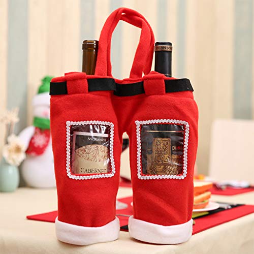 Henan 2 botellas de vino bolsa de vino bolsas de neopreno para boda de Navidad