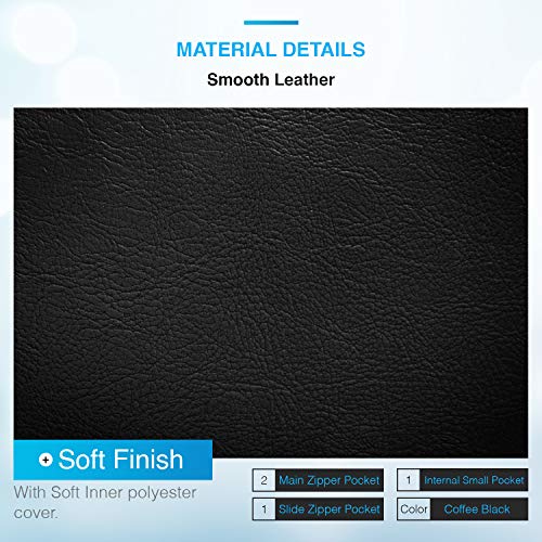 Hengwin Bolsa de Teléfono iPhone 11 Pro Max 11 SE X 7 8 Plus Teléfono Celular Bolsa Samsung Galaxy Note 20 Ultra 10+ Note20 5G Huawei Enjoy 20 Pro Pequeñas Cuero Bandolera Hombro Hombres (Negro)