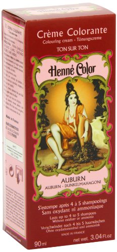 Henne Color, Tinte de henna para el cabello, rojo intenso, 90 ml