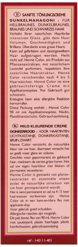 Henne Color, Tinte de henna para el cabello, rojo intenso, 90 ml