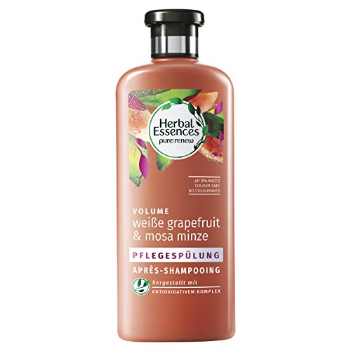 Herbal Essences blanca Pomelo y Mosa Menta Cuidado Enjuague, 400 ml
