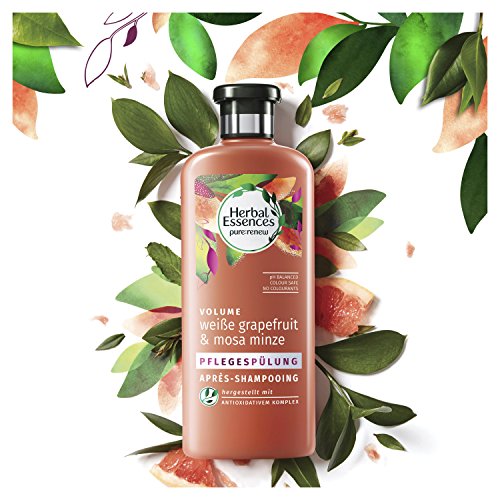 Herbal Essences blanca Pomelo y Mosa Menta Cuidado Enjuague, 400 ml