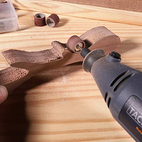 Herramienta Rotativa, TACKLIFE Amoladora Eléctrica 135W con 60 Accesorios, 10.000-32.000 rpm, Ideal para Grabar, Cortar, Pulir, Lijar, Taladrar, etc. RTD34AC