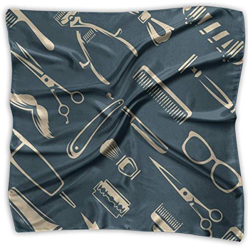 Herramientas de peluquería Bufanda de seda estampada Pañuelo pequeño Cuadrado Tendencia del pañuelo