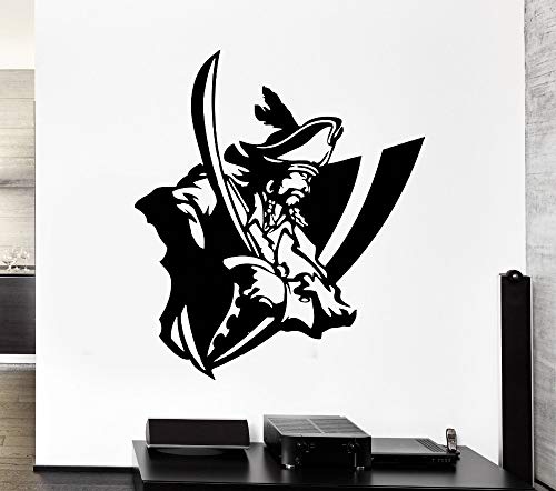 hetingyue New Wall Sticker Captain Sailor Ship Sea Pirate Ocean Mount Vinyl Decal Art Mural 42x49cm
