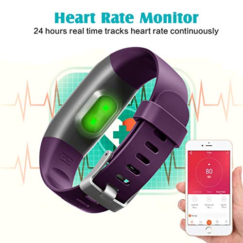 HETP Pulsera de Actividad Inteligente, Reloj Inteligente Hombre Mujer con Pulsómetro y Presión Arterial Reloj Deportivo Podómetro GPS Impermeable IP67 Cronómetro Smartwatch para Android iOS Teléfono