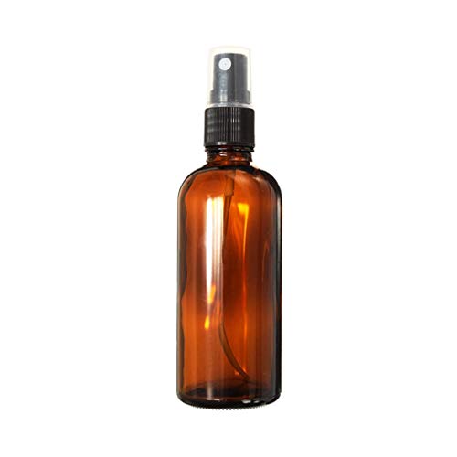 Hfior botella de cristal ámbar botella de aerosol portátil vacía botellas de viaje, 15 ml/30 ml/60 ml/120 ml, para aceite esencial