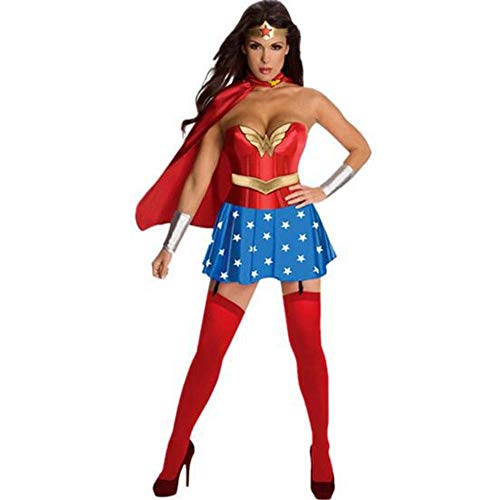 hhalibaba Disfraz de Mujer Maravilla Vestido Sexy para Adultos Roma Heroine Disfraces de Halloween Superwoman Cosplay