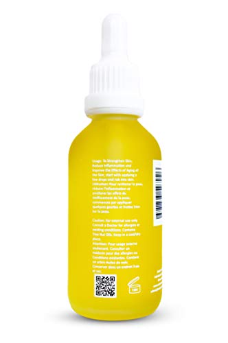 Hidratante 100% Orgánica del Suero del Aceite de la Cara de la Piel de la Vitamina D - Prima 2 oz. Por Cutis Sanus - Cuidado Natural Avanzado de la Piel Para Rehidratar e Iluminar la Piel