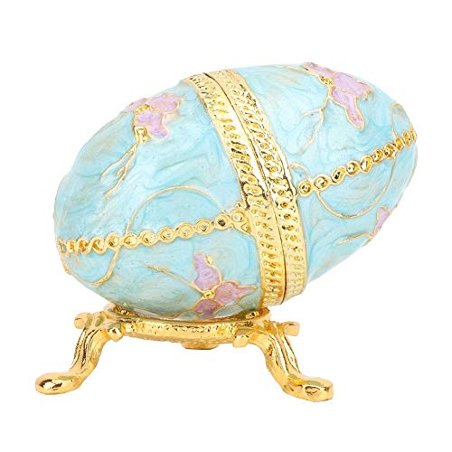 Hilitand El Huevo de Pascua Organizador de la joyería esmaltó Las Cajas cobrables de la estatuilla del Estilo del Vintage para la decoración casera