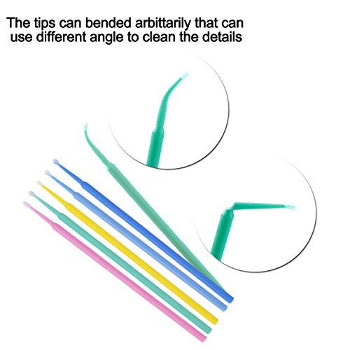 Hisopos de Algodón Desechables Extensión Herramientas de Eliminación de Pestañas para Injertos de Pestañas para Maquillaje Oral y Limpio 600Pcs