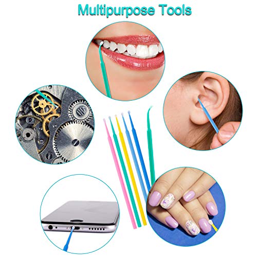 Hisopos de Algodón Desechables Extensión Herramientas de Eliminación de Pestañas para Injertos de Pestañas para Maquillaje Oral y Limpio 600Pcs