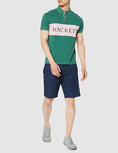 HKT by Hackett Archive Hkt PNL Polo, Multicolor (Green/Pink 6AI), X-Large para Hombre