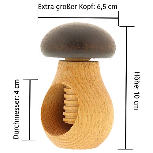 Hofmeister Holzwaren GmbH Cascanueces con Rosca de Tornillo, diseño de Seta