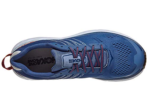 Hoka One One Clifton 6 Mens - Mandarin Red Imperial Blue - 9 UK