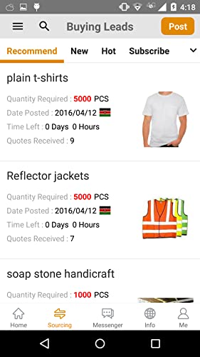Hold African business chances! Online shopping, mass buying leads & business news, all in Amanbo APP!
