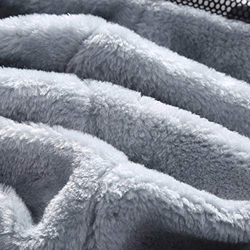 Hombre Sudadera con Capucha con Cremallera Completa Manga Larga Chaqueta con Forro Polar Sudaderas con Capucha Gruesos Cálido Abrigo de Invierno Estilo Deportivo(Negro,L)