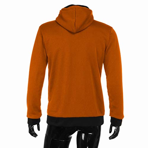 Hombres Sudadera con Capucha Casual Tops Sudaderas con Cremallera Deporte Blusa Manga Larga Hoodie Casual Jerséis Outwear Blusa chándales riou