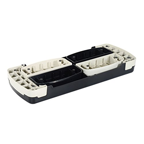HOMCOM Step de Aeróbic para Fitness Stepper Tabla Plataforma Deporte Gimnasia Altura Regulable 3 Niveles Carga 150kg