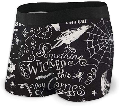 HomePink Mens Boxer Briefs Shorts Vintage Magic Ouija Board Skull Halloween Ropa Interior Suave Calzoncillos de Novedad gráfica Cómodo,M