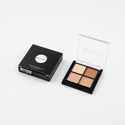 homyl paleta de sombra de ojos con 4 colores mates, tonos chatoyants/paletas de maquillaje de colores calientes