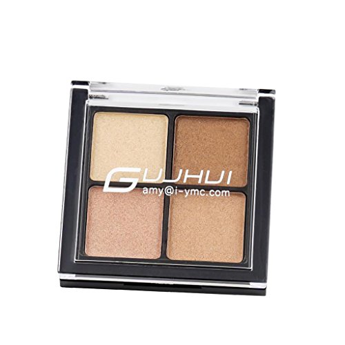 homyl paleta de sombra de ojos con 4 colores mates, tonos chatoyants/paletas de maquillaje de colores calientes