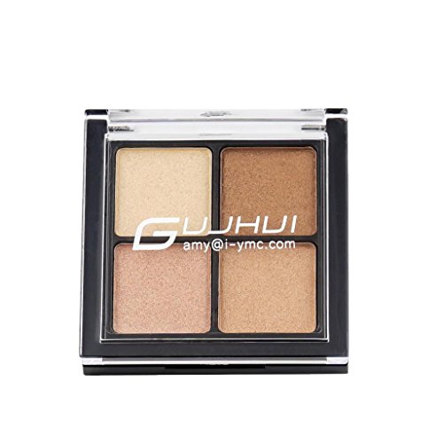 homyl paleta de sombra de ojos con 4 colores mates, tonos chatoyants/paletas de maquillaje de colores calientes