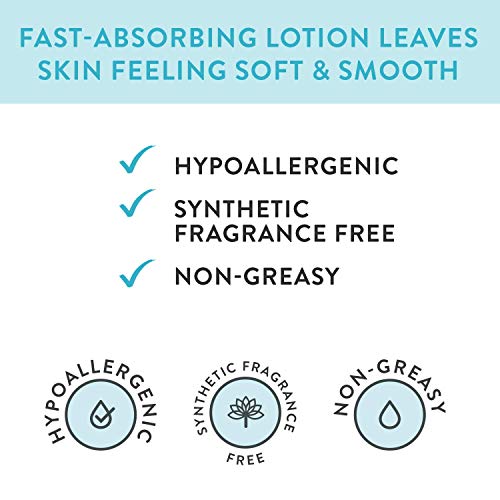 Honest Purely Simple Hipoalergénico Loción para el rostro y el cuerpo con productos botánicos derivados naturalmente para piel sensible, libre de fragancia, 8.5 onzas líquidas