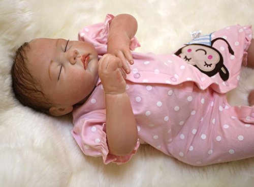 HOOMAI 20inch 50CM Realista Reborn muñeca bebé niñas Silicona Baby Doll Real Niños pequeños Magnetismo Juguetes Girls Cierra Tus Ojos