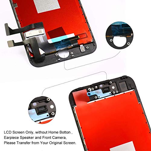 Hoonyer Pantalla para iPhone 6s Pantalla táctil LCD Kit de Pantalla de Repuesto Ensamblaje de Marco Digitalizador Herramienta de reemplazo de conversión Completa(4.7",Negro)