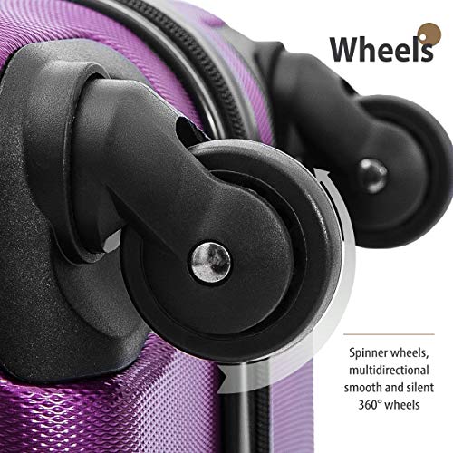 Horario de Verano Palm Leaves Puesta de Sol Travel Choice Equipaje con Ruedas giratorias Maleta de Equipaje de 20 Pulgadas