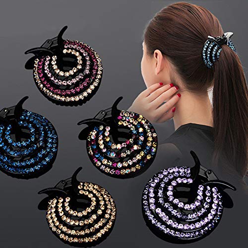 Horquilla de pelo de coleta para niñas, 4 unidades