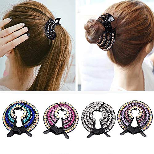 Horquilla de pelo de coleta para niñas, 4 unidades