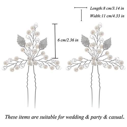 Horquillas de mujer bodas,fiestas o para estilo informal de Aukmla (Pack de 2).