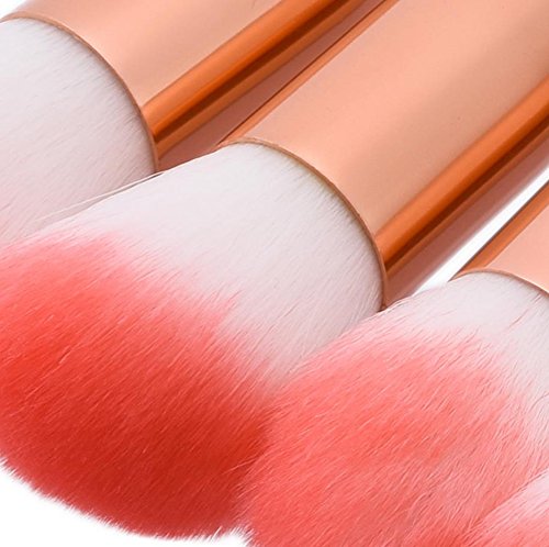Hosaire 12 Piezas Pincel de Maquillaje de Belleza Profesional compone el Cepillo de Rose de Color Cepillo cosmético del Maquillaje de la Cara del Cepillo