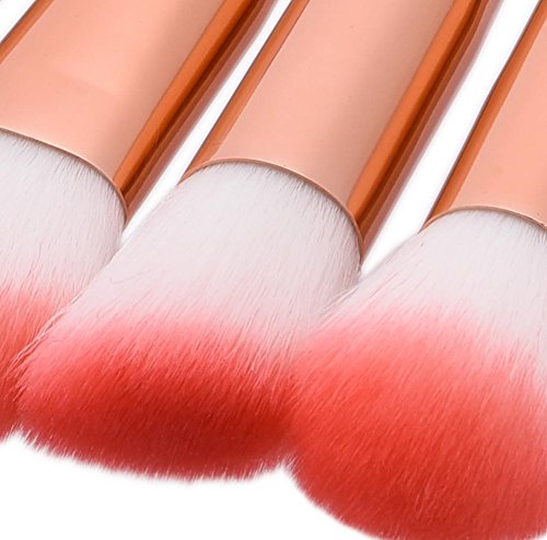 Hosaire 12 Piezas Pincel de Maquillaje de Belleza Profesional compone el Cepillo de Rose de Color Cepillo cosmético del Maquillaje de la Cara del Cepillo
