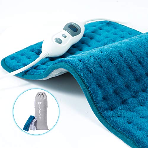 Hosome Almohadilla Térmica Eléctrica para Espalda Hombro Cuello Vertebra Cervical, 6 Calentamiento Niveles, Gratuitas Correas de Sujeción Elásticas y Bolsa de Almacenamiento (30x60cm)