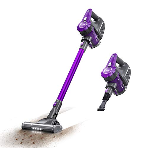 Housmile Aspirador sin Cable 7500Pa,Aspirador Escoba 2 en 1 con 2 Modos de Limpieza,Depósito 0.6L-Gris y Violeta