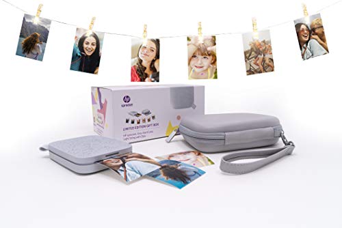 HP Sprocket 200, Impresora Fotográfica Portátil (Tecnología de Impresión Zink, Bluetooth, 5 x 7.6 cm Impresiones), Bluetooth, 20 x 10 x 15 cm, Blanco