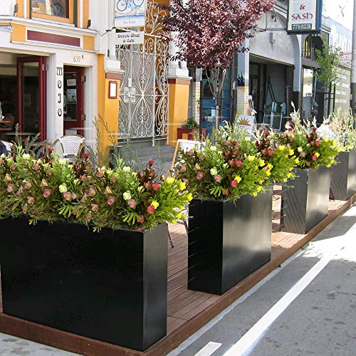 HUAESIN 4pcs Ramillete Flores Artificiales Pequeñas Decoración Flor Plastico Ramo Flores Artificiales Blanco Marrón Amarillas Hojas Verdes para Balcon Jarrones Cocina Baño Fiesta Jardinera Maceta