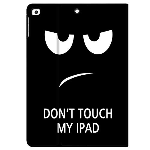 HUASIRU Pintura Caso Funda para iPad Air/Air 2 (9.7 Pulgadas) y iPad 2017/2018 - La Cubierta de Soporte Ajustable con Auto-Reposo/Activación, Ojos Grandes
