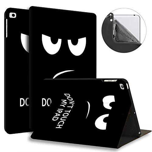 HUASIRU Pintura Caso Funda para iPad Air/Air 2 (9.7 Pulgadas) y iPad 2017/2018 - La Cubierta de Soporte Ajustable con Auto-Reposo/Activación, Ojos Grandes