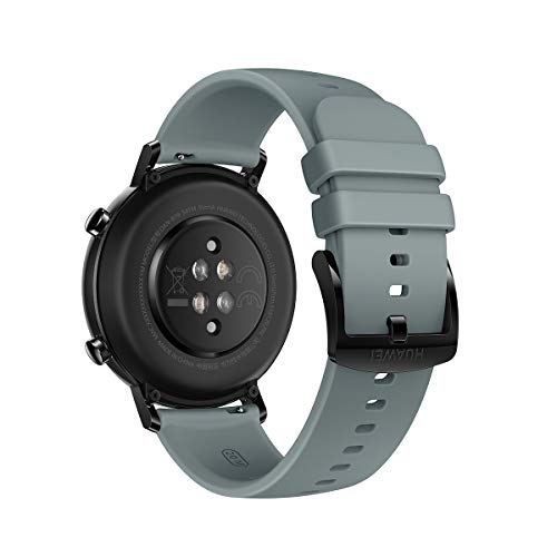 Huawei Watch GT 2 Sport - Smartwatch con Caja de 42 mm, Hasta 1 Semana de Batería, Pantalla táctil AMOLED 1.2", GPS, 15 Modos Deportivos, Pantalla 3D de Cristal, Gris (Lake Cyan)