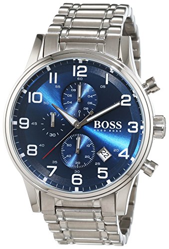 Hugo Boss 1513183 – Reloj de Pulsera para Hombre, con cronógrafo de Cuarzo y Correa de Acero Inoxidable
