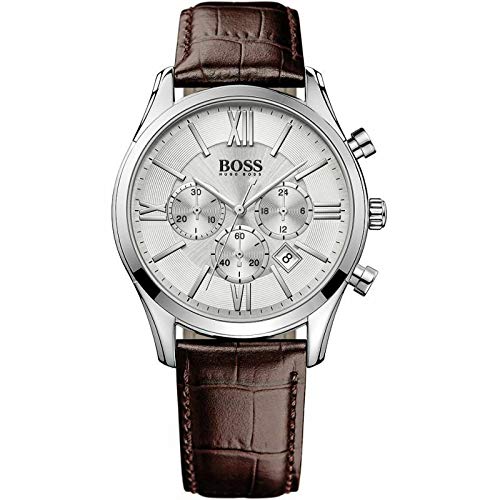 Hugo Boss 1513195 - Reloj de pulsera para hombre, cronógrafo, cuarzo, piel