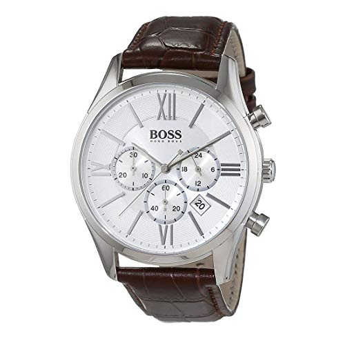 Hugo Boss 1513195 - Reloj de pulsera para hombre, cronógrafo, cuarzo, piel