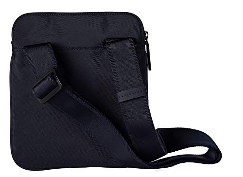 Hugo Boss Pixel S Zip - Bolso bandolera para hombre (24 x 20,5 x 2 cm), diseño de logotipo de Hugo Boss, color azul marino
